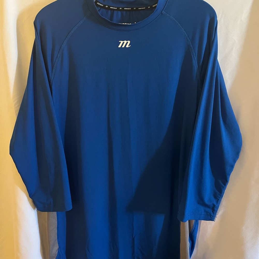 Mizuno Blue 3/4 Sleeve Tee